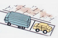 도로교통법 제 34조 관련 삽화